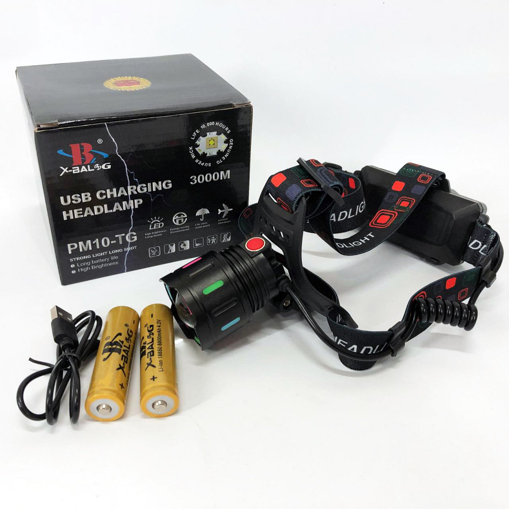 Портативный светодиодный налобный фонарь SY-8087-PM10-TG, Мощный фонарик светодиодный на голову DX-20 Львов - изображение 12