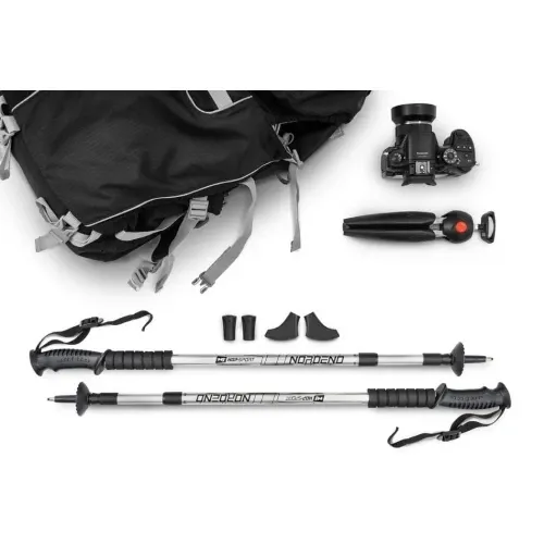 Трекінгові палиці Hop-Sport Nordend 0135 сріблястий Київ - фото 1