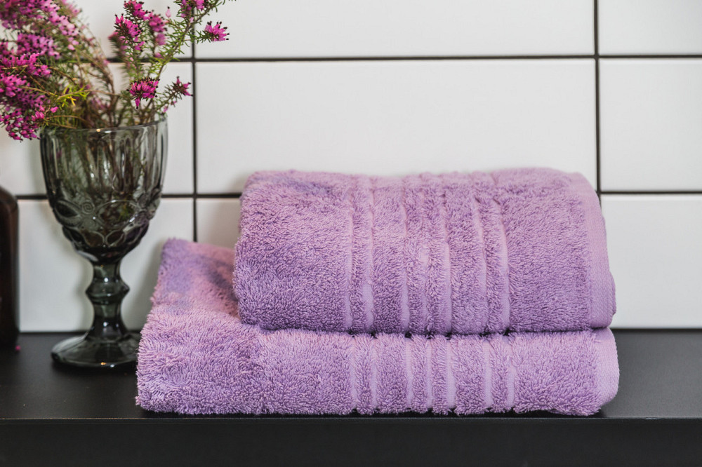 Ecotton Рушник махровий Ecotton 50х90 см високої щільності 550 г/м² бузковий Lilac 1 шт. Коломыя - изображение 3