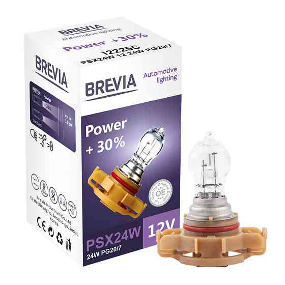 Галогеновая лампа Brevia PSX24W 12V 24W PG20/7 Power +30% CP Львов