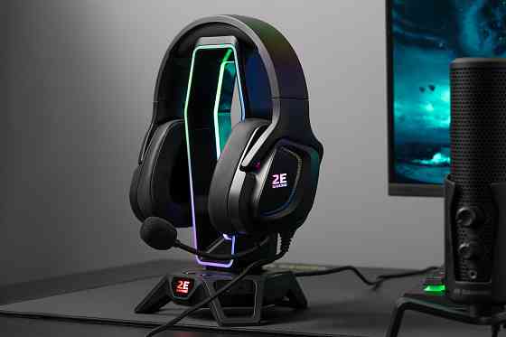 Гарнітура ігрова 2E GAMING HG340, 7.1, USB-A, RGB, 2м, чорний Киев