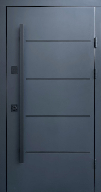 Двері вуличні Qdoors серія СТРИТ 3К з ТЕРМОРОЗРИВ модель ГОРИЗОНТАЛЬ Київ - фото 1