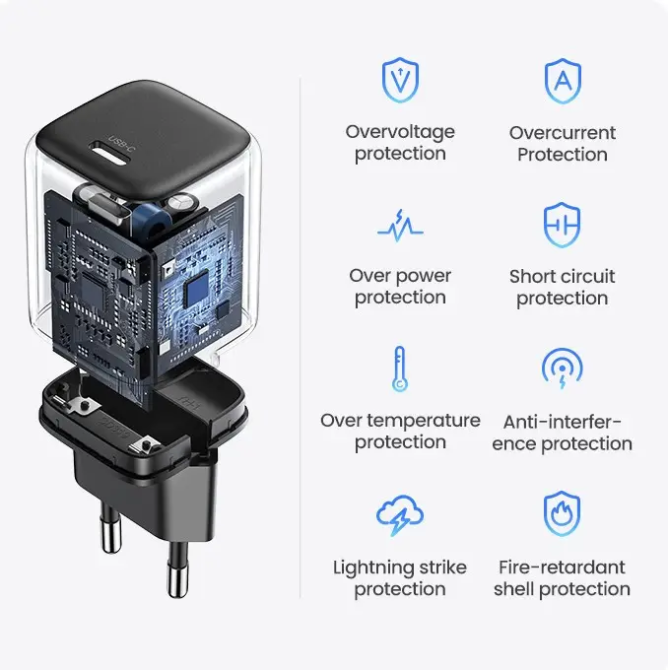 Мережевий зарядний пристрій UGREEN CD318 Nexode mini 20W Charger EU (UGR-90664) Київ - фото 13