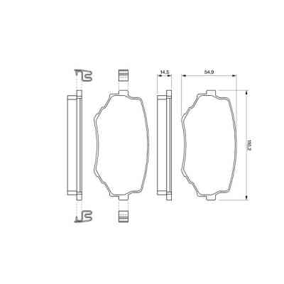 Тормозные колодки Bosch 0 986 424 669 Винница
