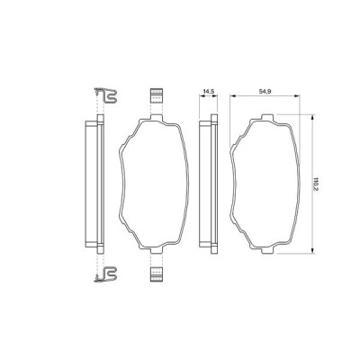 Тормозные колодки Bosch 0 986 424 669 Винница - изображение 2