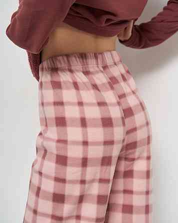 Піжама жіноча зі штанами Велюрсофт+Фліс — бордовий з ведмедем Lady Secret 94110 XL Київ