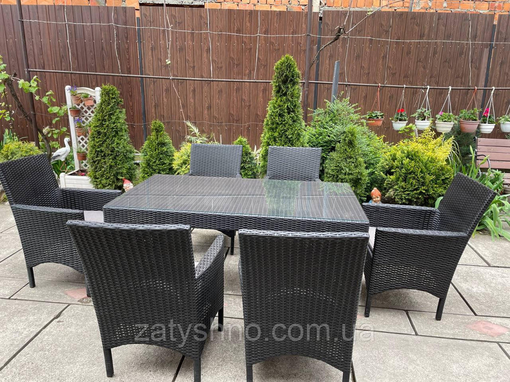 Набор мебели ротанговой с 6 креслами и столом Киев - изображение 5