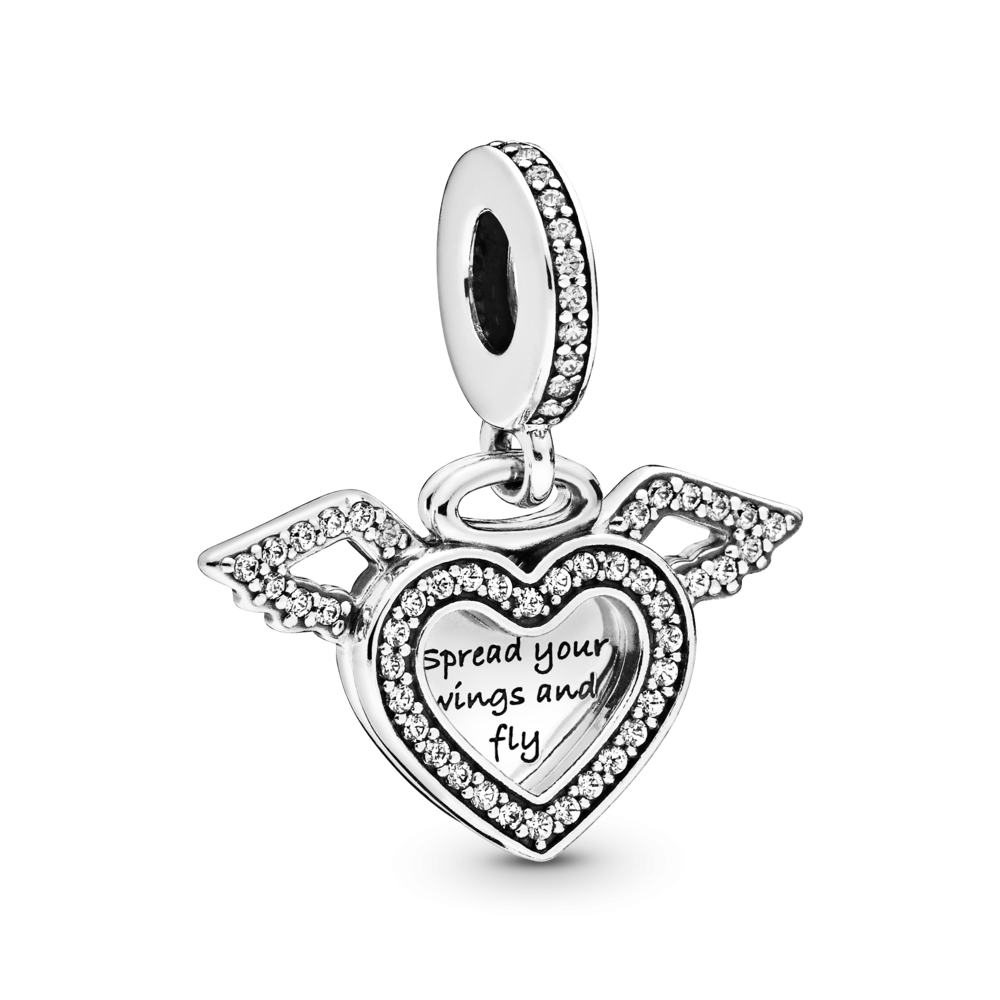 Срібна намистина Пандора    "Серце Янгола" 798485C01 MasterSem Київ - фото 1