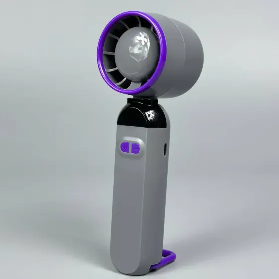 Вентилятор портативный настольный ручной Handheld fan LY-937 со встроенным аккумулятором и с цифровым дисплеем, 5 скоростей Коломыя