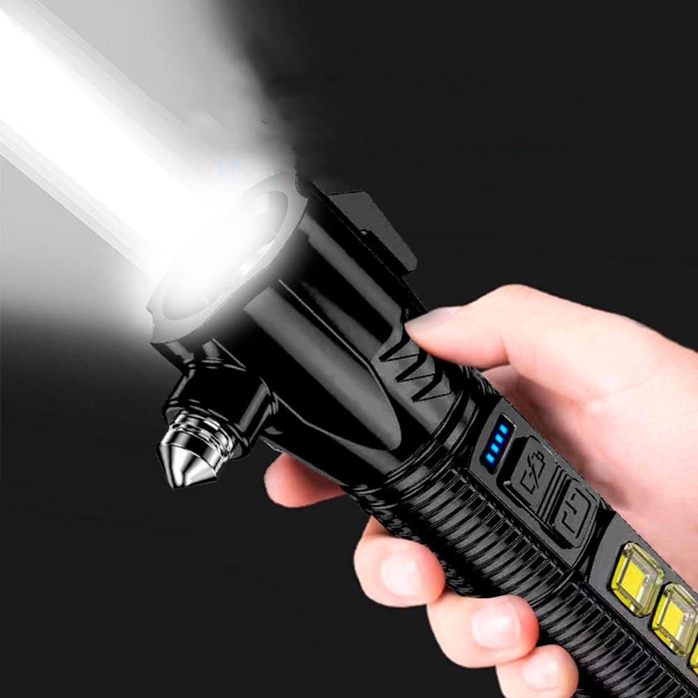 Автомобільний аварійний ліхтарик зі склобоєм та USB,COB-LED,22018 SBR Київ - фото 2