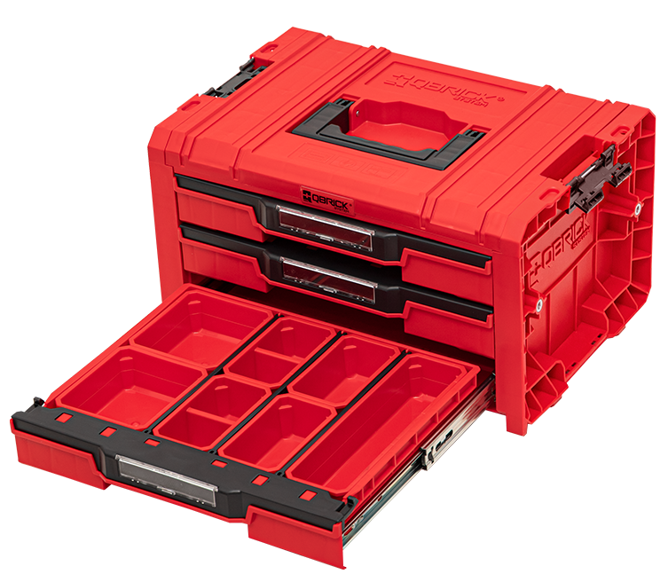 Ящик для инструментов Qbrick System PRO Drawer 3 Toolbox 2.0 Expert RED (5901238257509) Киев - изображение 3