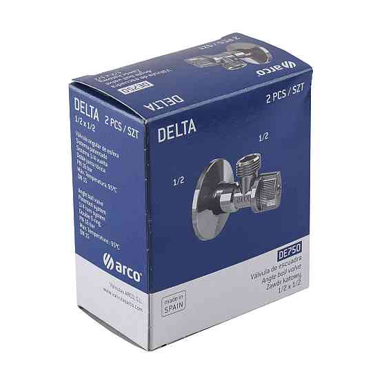 Кран кульовий кутовий ARCO 1/2″х 1/2″ DE705(750) AntiLime приборний (000004513) Киев