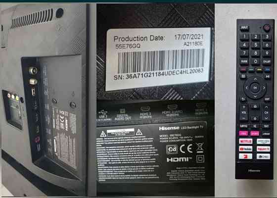 Телевизор HISENSE 55E76GQ HDR10 Wi-Fi , Smart TV . QLED. Киев