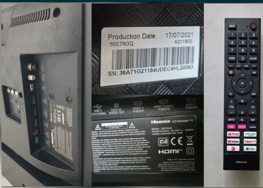 Телевизор HISENSE 55E76GQ HDR10 Wi-Fi , Smart TV . QLED. Киев - изображение 1