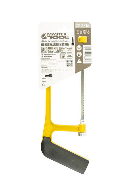 MASTERTOOL Ножівка по металу MASTERTOOL 150 мм алюмінієва рукоятка з покриттям TPR flex полотно Коломыя - изображение 10