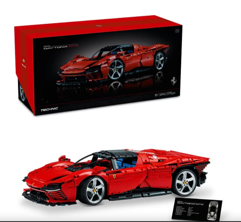 Конструктор машинка Technic Ferrari Daytona SP3 маштаб 1:8  3778 деталей Червона Феррарі Дайтона Киев - изображение 2