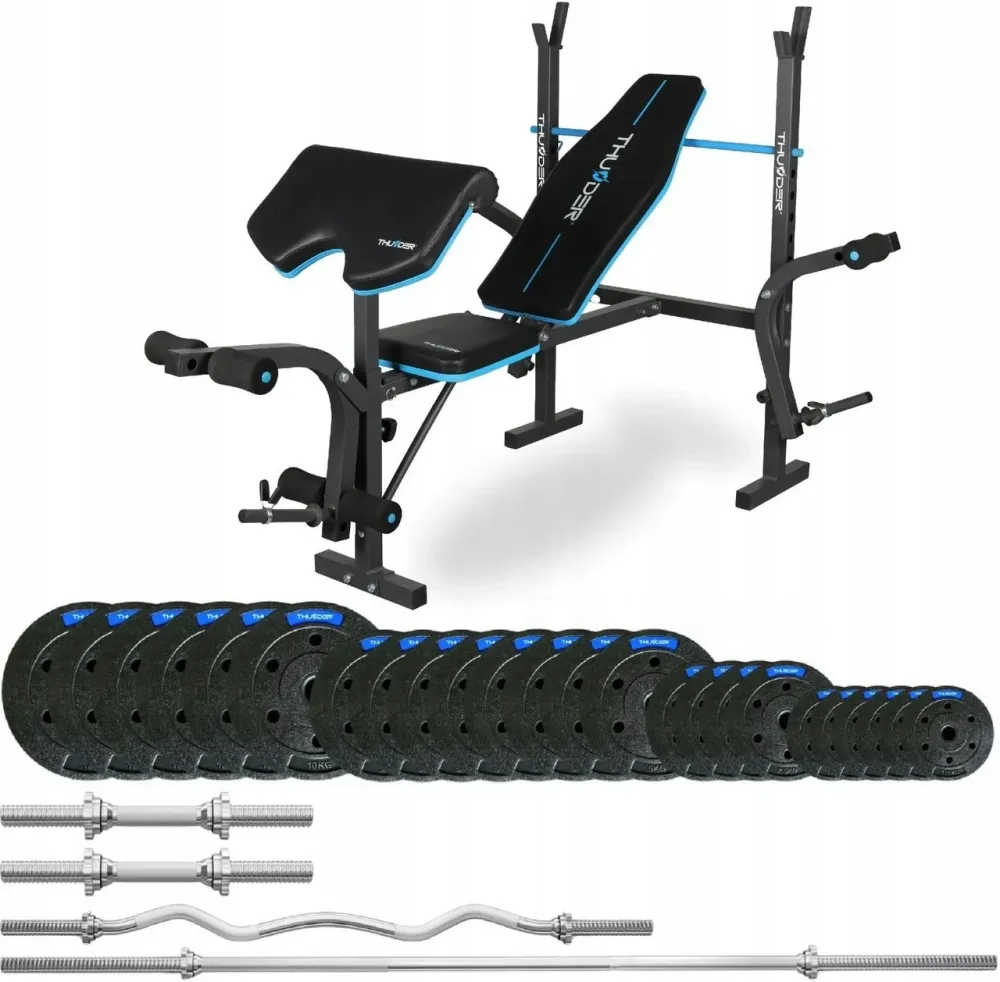 Тренажер Thunder SET-VIGOR-A-LBG-04 Zestaw Kulturystyczny 117,5KG Киев - изображение 1