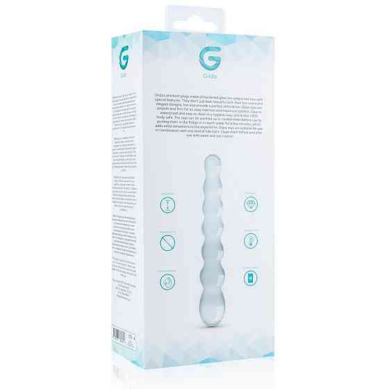 Стеклянный дилдо в виде бусин Gildo Glass Dildo No. 19 Sex Aura Киев