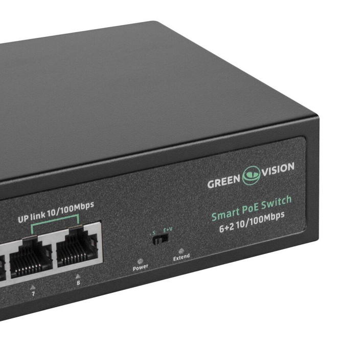 Комутатор мережевий POE GV-015-D-06+2P Київ - фото 5