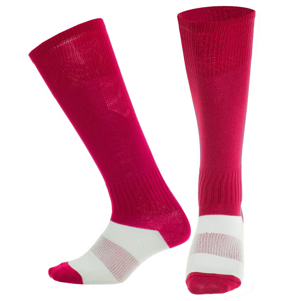 Гетри футбольні дитячі KS-08М Вишневе - фото 1