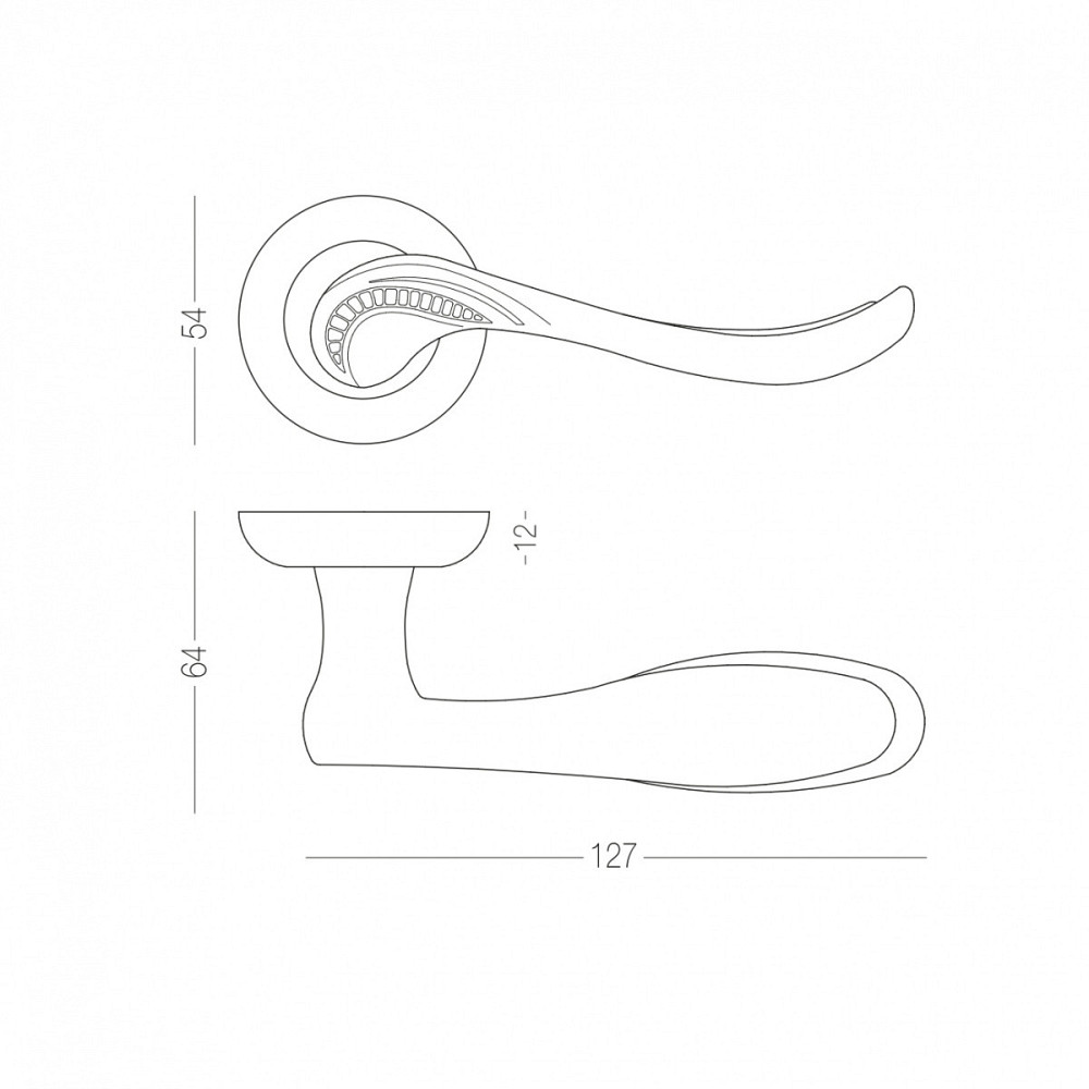 РУЧКА ДЛЯ ДВЕРЕЙ НА РОЗЕТЦІ ALMA Київ - фото 3