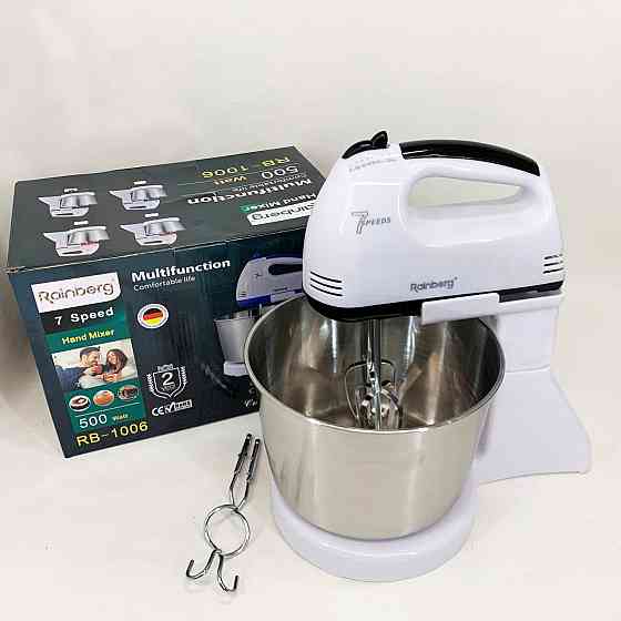 Міксер для тіста на ватрушки, Простий кухонний міксер Настільний для кухні LW-62 Івано-Франківськ