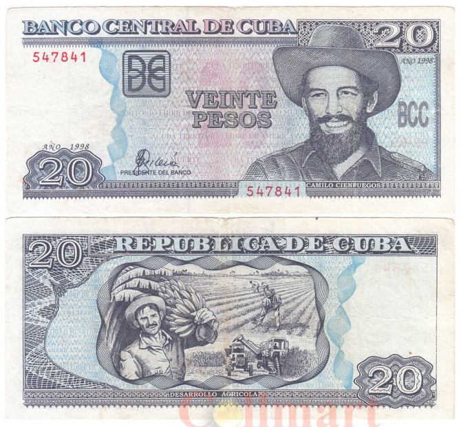 Куба / Cuba 20 Pesos 2006 P118c аUNC Полтава - изображение 1