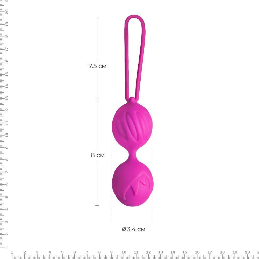 Вагинальные шарики Adrien Lastic Geisha Lastic Balls Mini Magenta (S), диаметр 3,4см, вес 85гр Sex Aura Киев - изображение 2