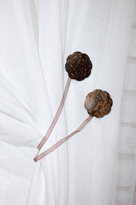 Магніти для штор і гардин (122м) Шейла набір 2 шт Коричневий (81-033) Київ - фото 2