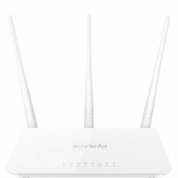 Маршрутизатор Tenda F3 802.11n N300 3xFE LAN, 1xFE WAN, 3x5dBi Ant (F-3) Київ - фото 1