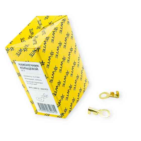 Наконечник дроту "під болт" вушко d6 (250шт) WTE Мукачево