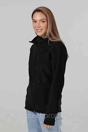 Кофта флисовая на молнии Ray Basic женская черная (U0501W-Black) S Киев