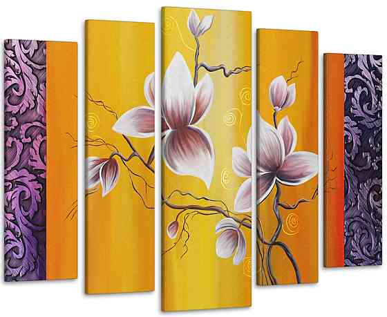 Модульная картина Абстракция Цветы Art-153_5 99x140 см Киев