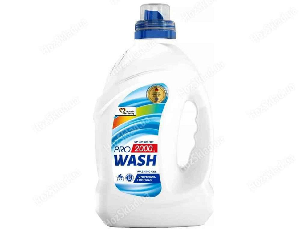 Гель для прання 2л Універсальний (пляшка) ТМ PRO WASH   Solmir Київ - фото 1