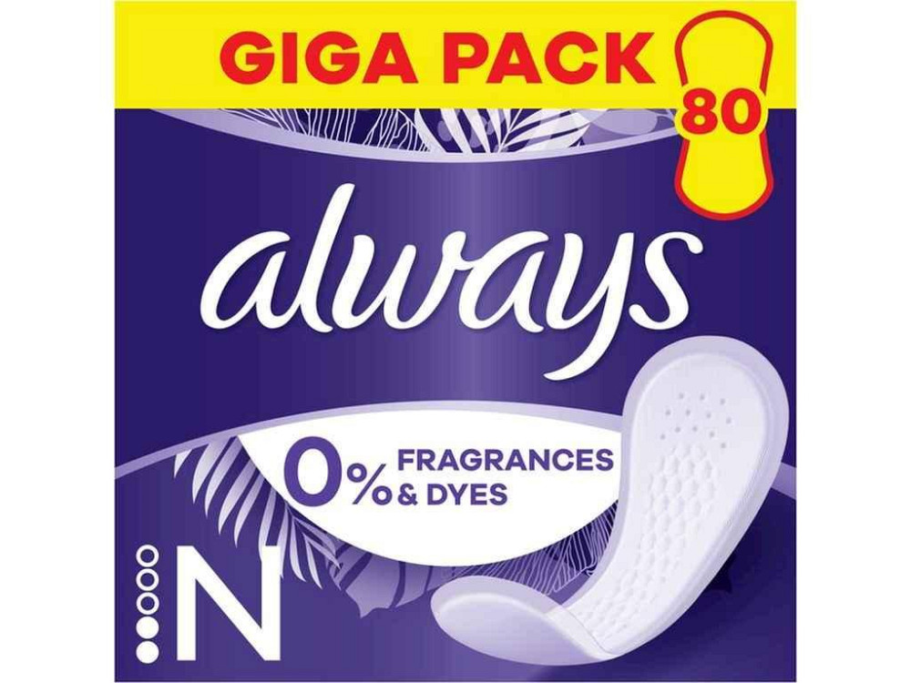Щоденні гігієнічні прокладки 80шт Daily Fresh Normal Quatro Без запаху ТМ ALWAYS Київ - фото 1