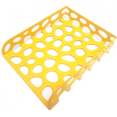 Лоток для паперів Optima горизонтальний пластик, жовтий (O36344) Вінниця - фото 1