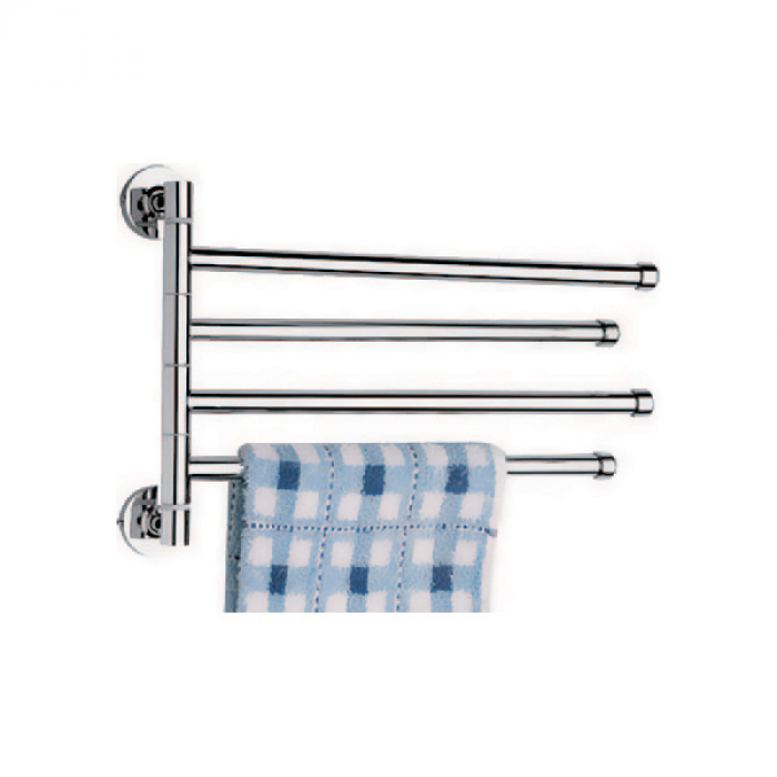 Тримач для рушників поворотний (4 планки) хром LEDEME LM114 Харків - фото 2