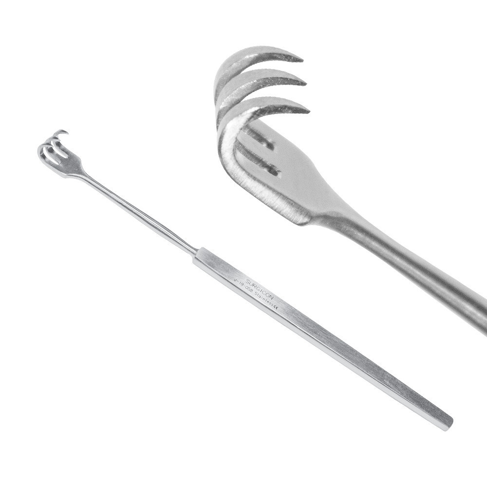 Ретрактор острый 16cм, три-зубый, J-19-058 Днепр - изображение 1