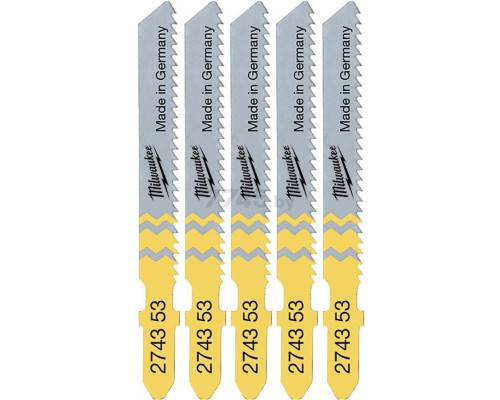 Полотна для лобзика T101DP MILWAUKEE, 75мм/ крок зуба 4мм, (5шт), (деревина, прямий різ) Одесса - изображение 2