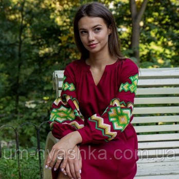 Жіноча вишита сукня на льоні Христина Кривий Ріг - фото 10