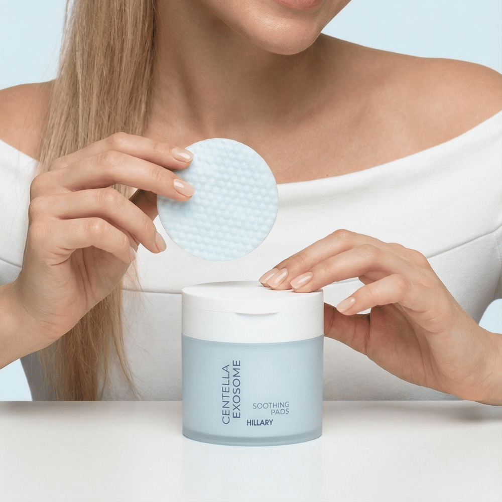 Успокаивающие тонер-педы с экзосомами центеллы Centella Exosome Soothing Pads Hillary 60 шт Киев - изображение 15