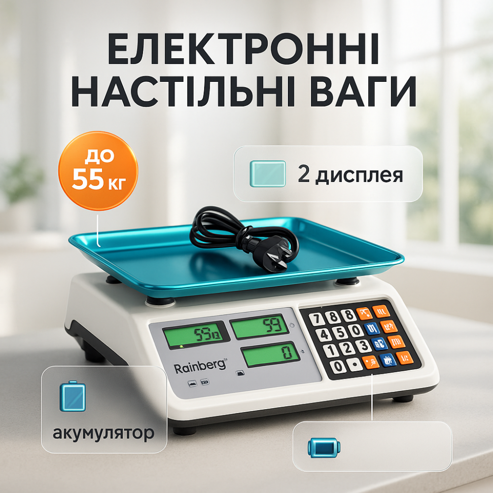Весы для коммерческого использования, Весы для магазинов с платформой продуктов TB-24 Львов - изображение 9