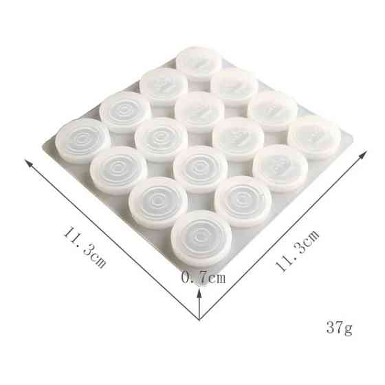 Молд из силикона Шашки 113 на 113 мм белый Киев