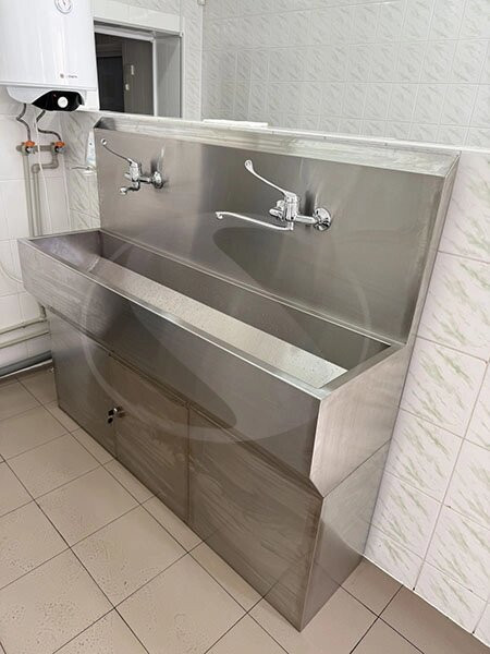 Умивальник ліктьовий на дві секції з тумбою Київ - фото 2