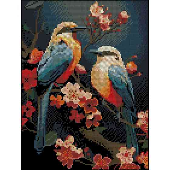 Алмазна мозаїка без підрамника "Пташки" ZAV3040-40, 30х40 см Вінниця