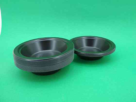 Миска одноразова пластикова 350 ml Чорна (50 шт) Харків