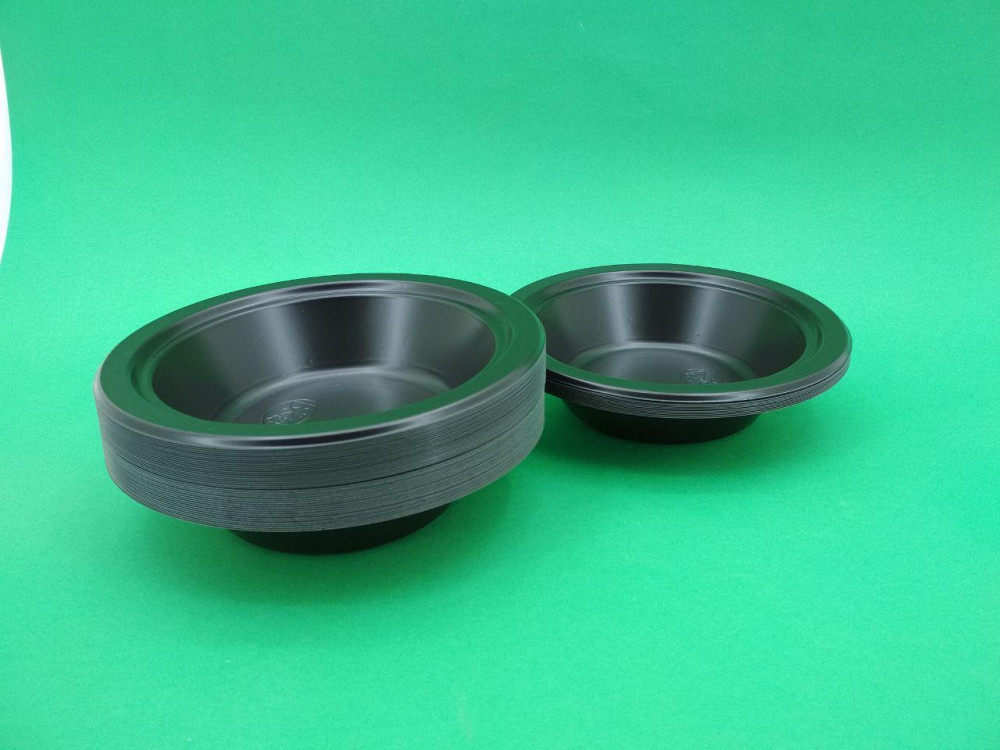 Миска одноразова пластикова 350 ml Чорна (50 шт) Харків - фото 1