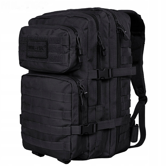 Тактичний Рюкзак 36 літрів із системою Molle 25 мм Mil-Tec від Sturm "Assault Large" (14002202) Blac Нововолинськ - фото 2