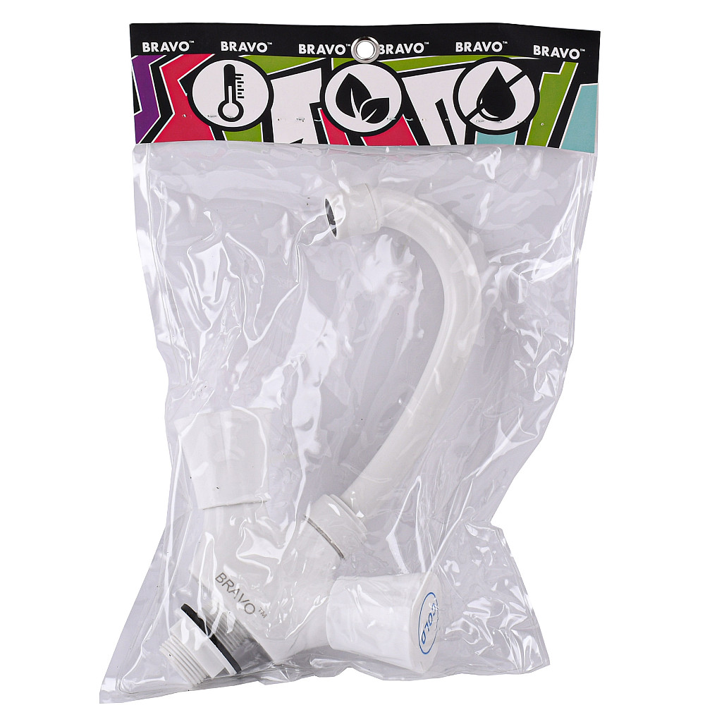 Змішувач для умивальника BRAVO B2-00-401 термостійкий ABS пластик, білий Тернопіль - фото 2