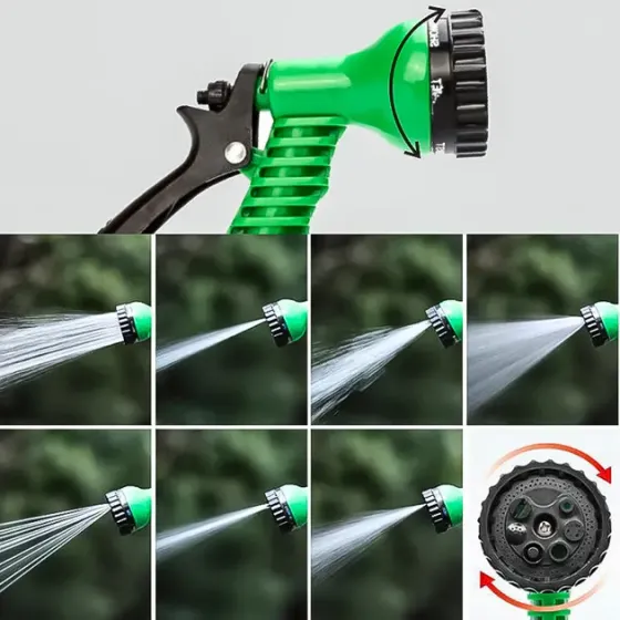 Набор поливочный шланг BlueBird BB-4208 10м на катушке пистолет с распылителем 7-ми режимный Коломия